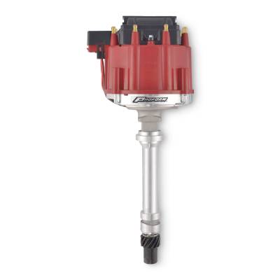 Proform - Proform 66941RM HEI Distributor Racing w/o Vac-Adv Red Cap Polished Chevy V8