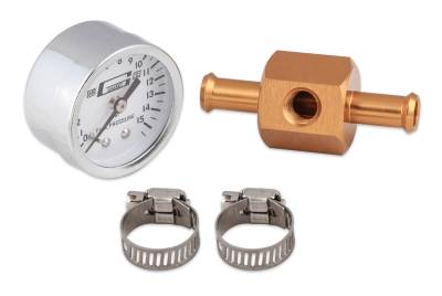 Mr Gasket - Mr Gasket 1560 Fuel Block w/Fuel Pressure Gauge
