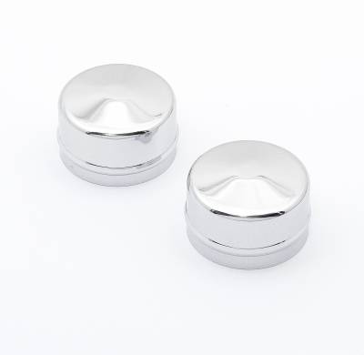 Mr Gasket - Mr Gasket 2486 Dust Cap Front Chrome 2 3/16" Dia. 2 Pc.