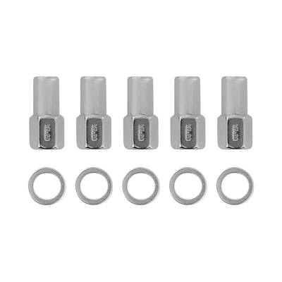 Mr Gasket - Mr Gasket 4305 Lug Nut Open End Chrome Plated 1" Shank 0.5" RH 5Pc