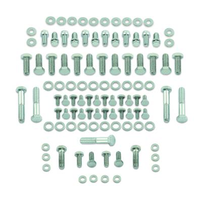Mr Gasket - Mr Gasket 5001 Chrome Deluxe Engine Bolt Kit for 55-96 Buick/Cadillac/Chevy/GMC