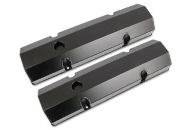 Mr Gasket - Mr Gasket 6818BG Black Finish-Alu. Valve Covers for 58-86 Chevy 262/400 Gen-I SB