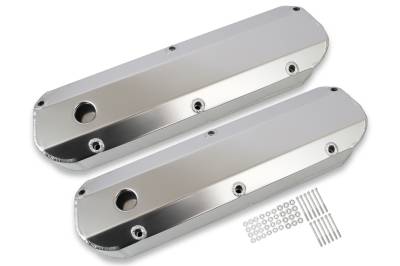 Mr Gasket - Mr Gasket 6843G Silver Fabricated Alum. Valve Covers 62-85 Ford/Lincoln/Mercury