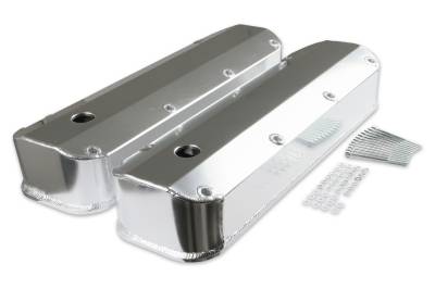 Mr Gasket - Mr Gasket 6860G Silver Fabricated Alum Valve Covers for 64-92 Chrysler/Dodge/PLY