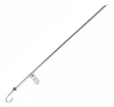 Mr Gasket - Mr Gasket 6236 Oil Dipstick & Tube Chrome Plated Pan Mounted