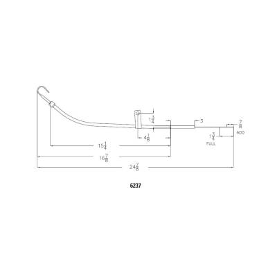Mr Gasket - Mr Gasket 6237 Oil Dipstick & Tube Chrome Plated Passenger Side