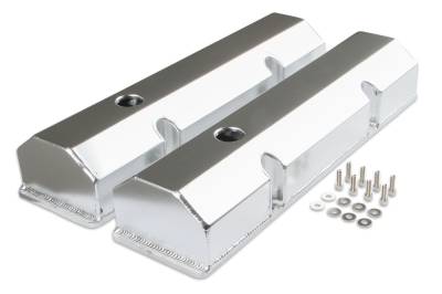Mr Gasket - Mr Gasket 6817G Silver Finish-Alu. Valve Covers for 58-86 Chevy 262/400 Gen-I SB