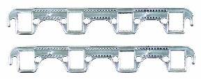 Mr Gasket - Mr Gasket 7410G Aluminum Exhaust Gasket Rectangular Port Ford Small Block