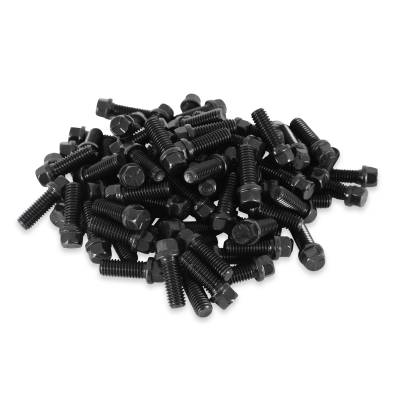 Mr Gasket - Mr Gasket 917A Header Bolts Hex Head Black Oxide 3/8"-16 x 1" 100Pc