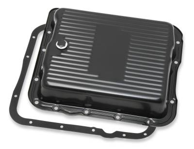 Mr Gasket - Mr Gasket 9767BMRG Black Steel Trans Oil Pan for 82-14 GM TH700R4/4L60/4L60E
