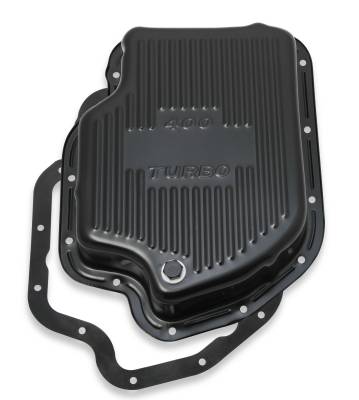 Mr Gasket - Mr Gasket 9786BMRG Black Steel Transmission Oil Pan for 64-92 GM TH400