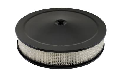 Mr Gasket - Mr Gasket 9790BP Flat Blk Competition Air Cleaner Most Carburetors w/5-1/8" Neck