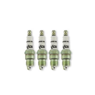 ACCEL - ACCEL 0574S-4 HP Copper Spark Plug 14mm Thread .460" Reach Shorty 4PC
