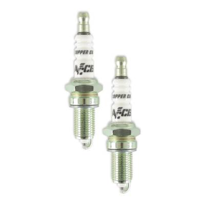 ACCEL - ACCEL 2418 Performance U-Groove Motorcycle Spark Plug 2Pc