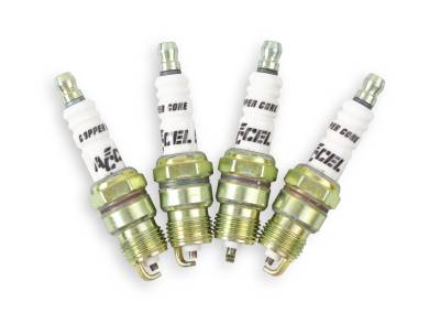 ACCEL - ACCEL 8199 Performance U-Groove Resistor Header Spark Plug 8PC 0576S