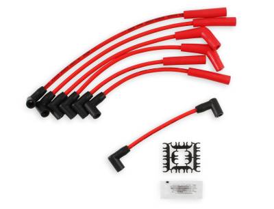 ACCEL - ACCEL 5129R Custom Super Stock Spark Plug Wire Set 8mm Red for Jeep L6