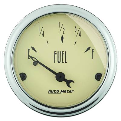 AutoMeter - AutoMeter 1815 Air-Core Antique Beige Fuel Level Gauge 0-90Ohm 2-1/16"