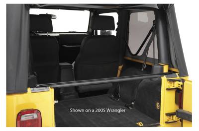 Bestop - Bestop 52601-01 Rear Tailgate Bar Kit Black for 07-18 Jeep Wrangler JK