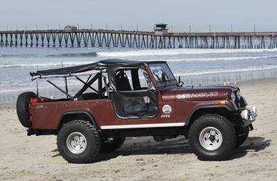 Bestop - Bestop 51407-01 Tigertop Soft Top Black Crush for 76-83 Jeep CJ5