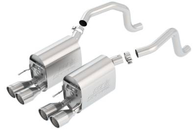 Borla - Borla 11811 S-Type II Axle-Back Exhaust Dual Split Rear Exit 09-13 Corvette 6.2L