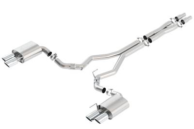 Borla - Borla 140746 ATAK Cat-Back Exhaust Dual Split Rear Exit 18-23 Mustang GT 5.0L