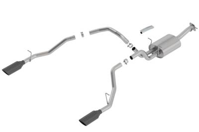 Borla - Borla 140758BC Black Touring Cat-Back Exhaust One Rear Exit 19-26 RAM 1500 5.7L