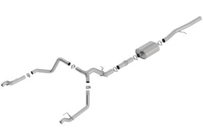 Borla - Borla 140775 ATAK Cat-Back Exhaust Split Rear Exit 19-23 Silverado/Sierra 1500