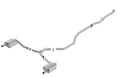 Borla - Borla 140786 S-Type Cat-Back Exhaust Split Rear Exit for 18-22 Accord Sport 2.0L