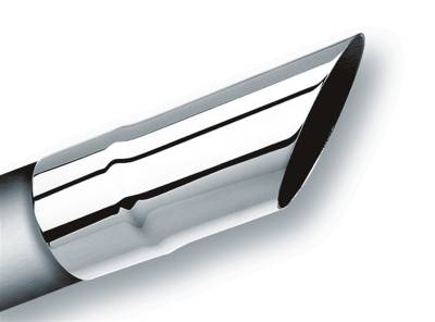 Borla - Borla Exhaust 20107 Universal Exhaust Tip 2.5" Inlet 6" Long Set Screw Mount