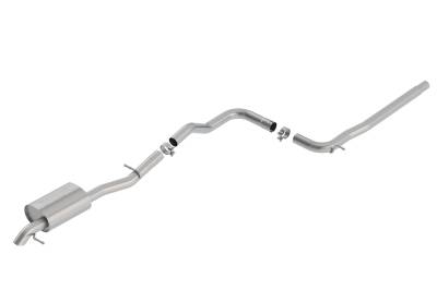 Borla - Borla 140763 S-Type Cat-Back Exhaust One Left Rear Exit for 19-21 VW Jetta 1.4L
