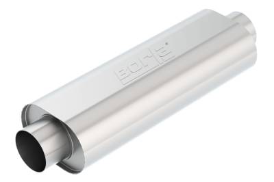 Borla - Borla Exhaust 400069 XR-1 Raceline SS Muffler 4" Center In/Out 5.5x8.5" 23" Body