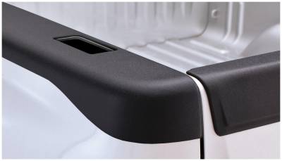 Bushwacker - Bushwacker 48521 SmoothBack Side Bed Rail Caps w/Holes Pair for Silverado 6.6'