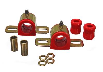 Energy Suspension - Energy Suspension 2.5110R Sway Bar Bushing Set Front Polyurethane Red