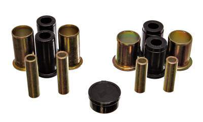 Energy Suspension - Energy Suspension 3.3171G Control Arm Bushing Set Front Polyurethane Black