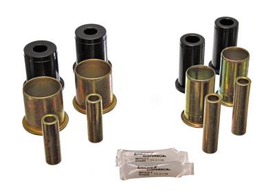 Energy Suspension - Energy Suspension 3.3157G Control Arm Bushing Set Front Polyurethane Black