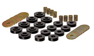 Energy Suspension - Energy Suspension 3.4152G Black Polyurethane Body Mount Set