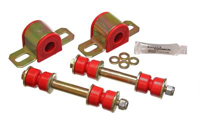 Energy Suspension - Energy Suspension 3.5145R Sway Bar Bushing Set Rear Polyurethane Red