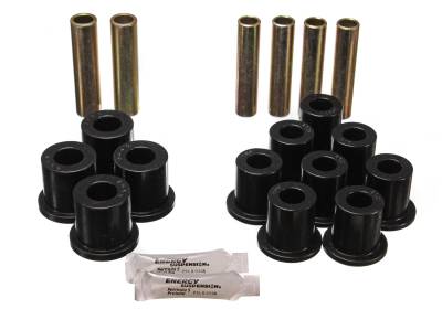 Energy Suspension - Energy Suspension 4.2114G Leaf Spring Bushing Set Polyurethane Black
