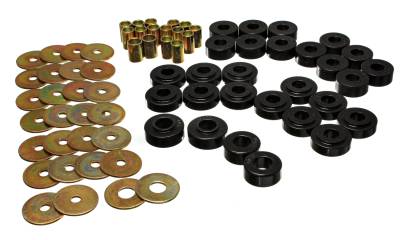 Energy Suspension - Energy Suspension 4.2127G Leaf Spring Bushing Set Polyurethane Black
