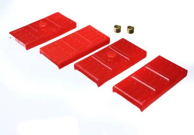 Energy Suspension - Energy Suspension 3.6113R Leaf Spring Pad Rear Polyurethane Red