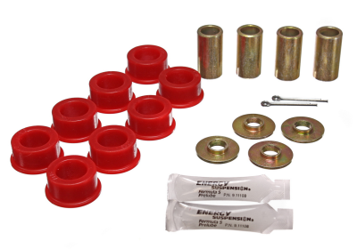 Energy Suspension - Energy Suspension 3.7102R Strut Rod Bushing Set Rear Polyurethane Red