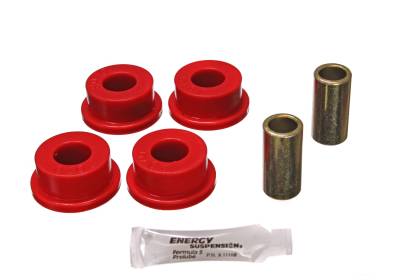Energy Suspension - Energy Suspension 4.2131R Leaf Spring Bushing Set Front Polyurethane Red