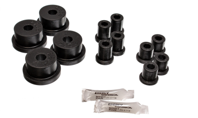 Energy Suspension - Energy Suspension 4.2141G Leaf Spring Bushing Set Polyurethane Black