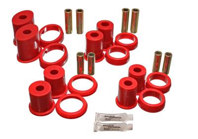 Energy Suspension - Energy Suspension 4.3155R Control Arm Bushing Set Rear Polyurethane Red