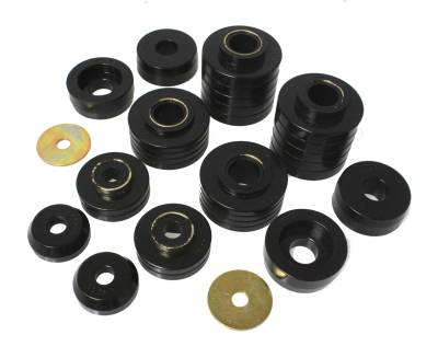 Energy Suspension - Energy Suspension 4.4107G Body Cab Mount Set Polyurethane Black