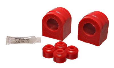 Energy Suspension - Energy Suspension 4.5190R Sway Bar Bushing Set Front Polyurethane Red