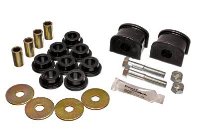 Energy Suspension - Energy Suspension 4.5153G Sway Bar Bushing Set Rear Polyurethane Black