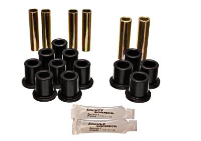 Energy Suspension - Energy Suspension 5.2107G Leaf Spring Bushing Set Polyurethane Black