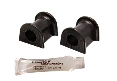 Energy Suspension - Energy Suspension 5.5146G Sway Bar Bushing Set Rear Polyurethane Black
