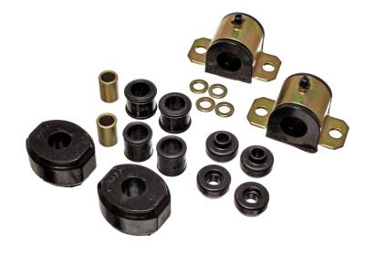 Energy Suspension - Energy Suspension 5.5140G Front Polyurethane Sway Bar Bushing Set Black